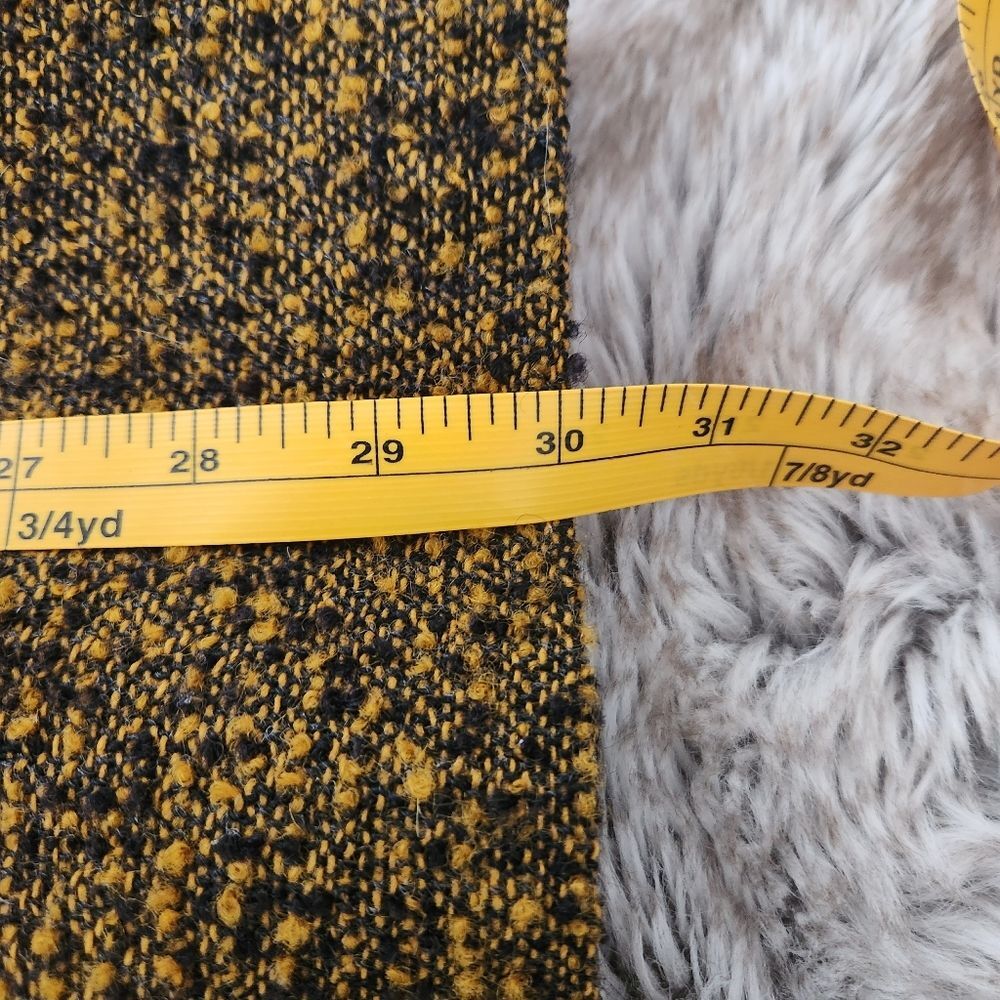 Cassis Vintage Pure Virgin Wool Blazer Jacket Mustard Yellow Size 8 - Picture 9 of 10